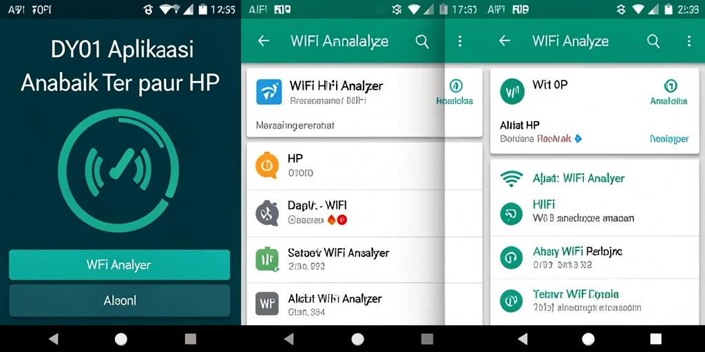 Antarmuka DY01 menampilkan analisis mendalam jaringan WiFi dengan jelas.