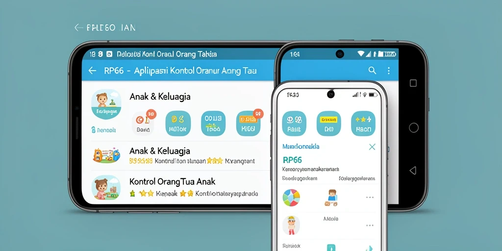 Antarmuka aplikasi RP66 yang ramah anak dan mudah digunakan.