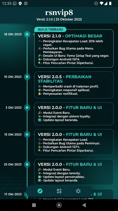 Riwayat Versi rsnvip8 untuk Pengguna Android